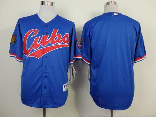 Cubs Blank Blue 1994 Turn Back The Clock Stitched MLB Jersey
